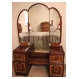 Vintage inlaid vanity