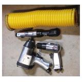 3 Pc Pneumatic air tools with hose