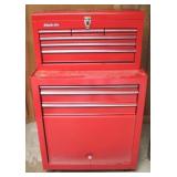 Stack-On metal toolbox with contents