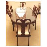 Mahogany Queen Anne 7 pc dining set