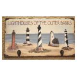 Lighthouses of the Outer Banks coat rack