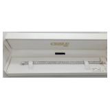 Sterling Silver Princess Cut Tennis Bracelet