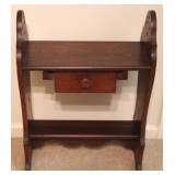 One drawer wood table