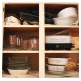 Cabinet lot of items