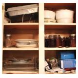 Cabinet lot of items
