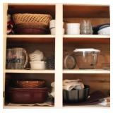 Cabinet lot of items