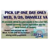 ALL PROCEEDS FROM THIS AUCTION WILL BE DONATED