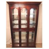 Mahogany curio cabinet