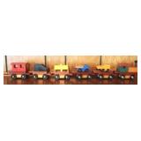 6 Pc wood train set