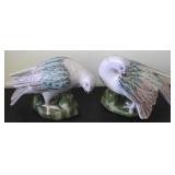 Pair of Art Pottery Birds