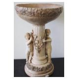 Plaster Plant Stand  AS IS - Chipped