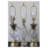 3 pc. Lamps - No Shades