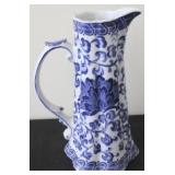 Blue/White Pitcher