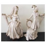 Pair Art Pottery Statues