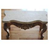 Marble Top Foot Stool/Ottoman