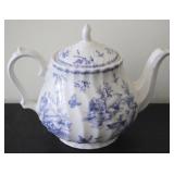 Churchill Blue/White Teapot
