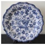 Blue/White Plate with Stands