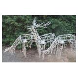 3pc Outdoor Lighted Reindeer Set