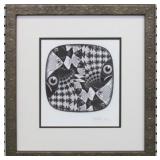 FISH EYE TESSELLATION PRINT BY M.C. ESCHER