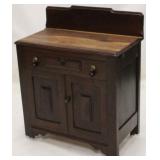 Vintage Victorian washstand with backsplash