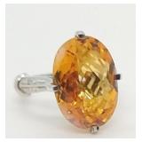 11ct Aziotic Topaz 18k over sterling