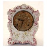 Antique Ansonia Chemung Porcelain Clock