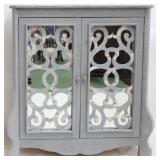 New painted decorated 2 door cabinet
