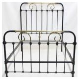 Vintage iron & brass full size bed
