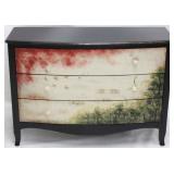 New bow front 3 drawer painted front chest