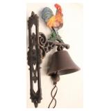 Cast iron rooster bell