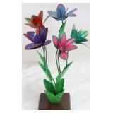Metal flower garden decor