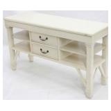 New painted 2 drawer console table