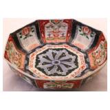 Oriental octagonal porcelain bowl