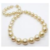 Rare Golden South Sea Pearl Necklace