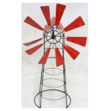 Metal windmill garden decor