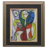 WOMAN IN RED ARMCHAIR GICLEE BY PABLO PICASSO