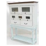Painted 2 part cabinet - two color tone