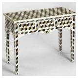New Butler Specialty 3 drawer inlaid console table