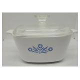 Corning Cornflower 1 3/4 qt dish w/ lid