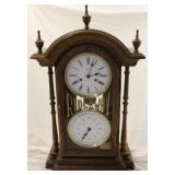 Ridgeway oak double dial calendar clock