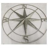 42" Metal compass star
