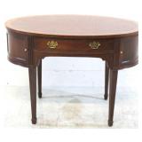 Baker banded inlay oval writing desk