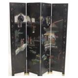 Four panel Oriental folding room screen