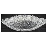 Early brilliant cut crystal platter