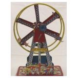 "The Giant Ride" Tin Litho Ferris Wheel Toy