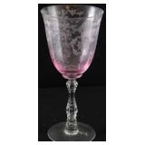 Fostoria Navarre Wisteria water goblet stem