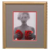 MARILYN MONROE RED ROSES II BY BERT STERN