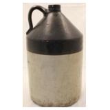 Brown & White Stoneware Jug