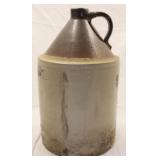 5 Gallon Brown & White Stoneware Jug