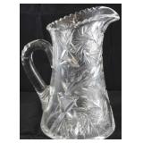Early brilliant cut crystal pitcher